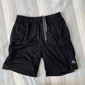 Mens Black Adidas Shorts- Size L